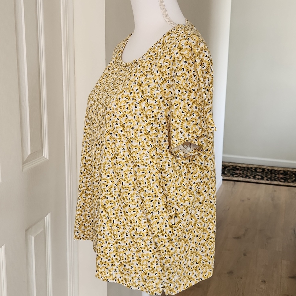 Fat Face Women's Cotton Floral T-Shirt Size 18 - Picture 2 of 12